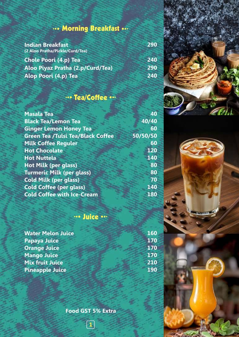 Pinkcafe Bar & Restaurant menu