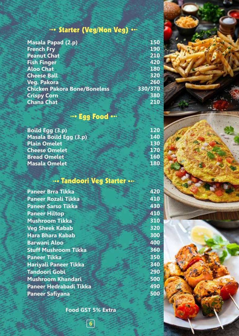 Pinkcafe Bar & Restaurant menu