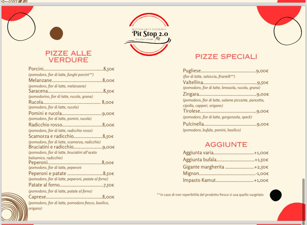 Menu di Pit Stop 2.0 