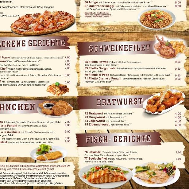 Menu de Pizza Amigo Point