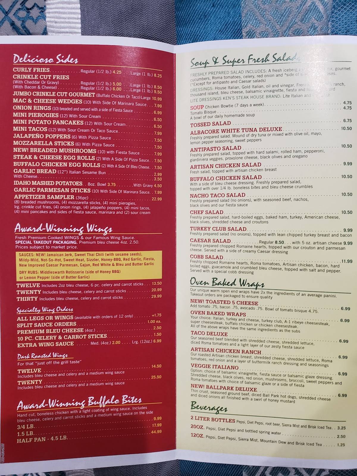 Menu at Pizza Bella Hanover/Ashley pizzeria, Ashley, 782 Hazle St
