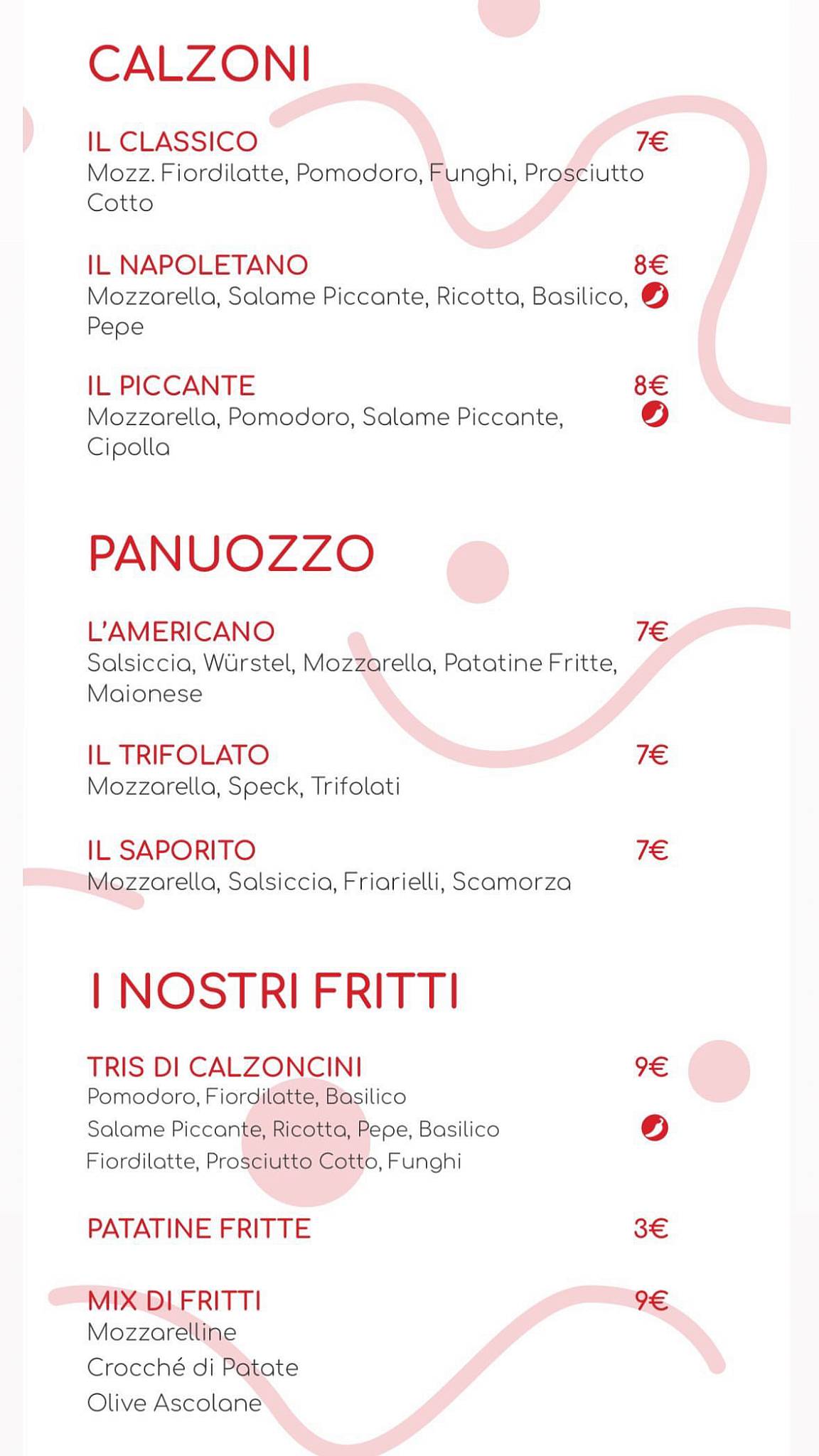 Menu di Pizza Di Padul 