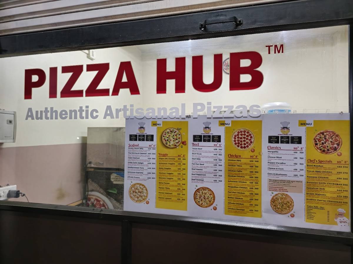 Pizza Hub menu