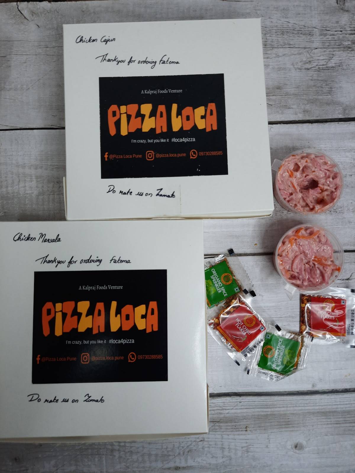 Pizza Loca menu