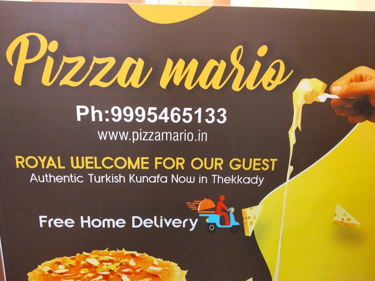 Pizza Mario menu