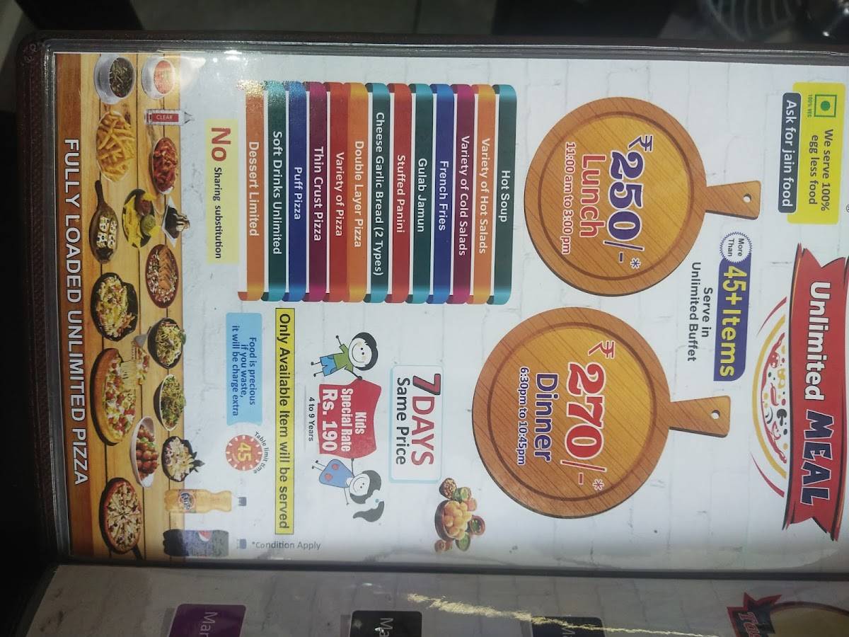 Pizza Point Amreli menu