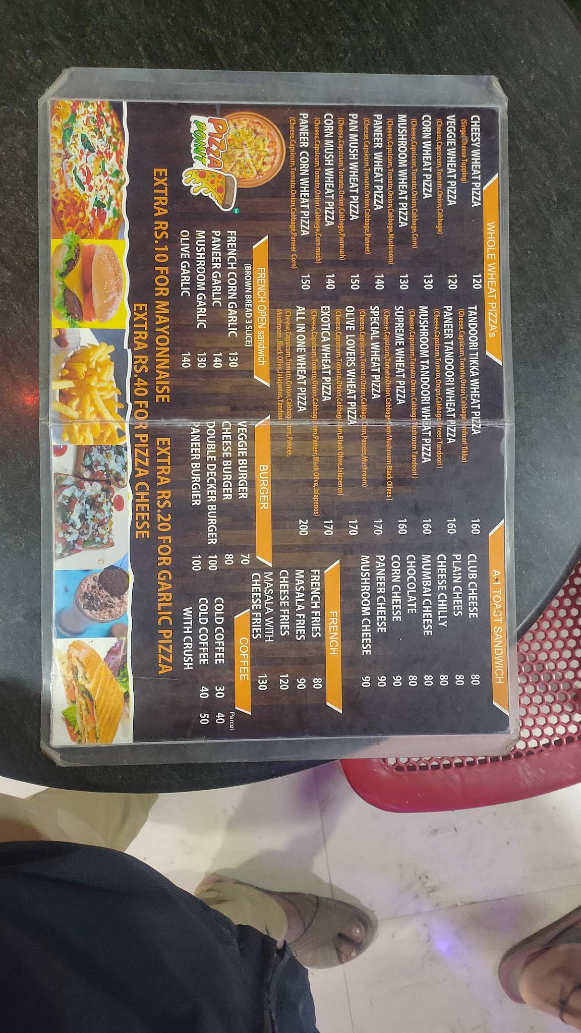Pizza Point menu