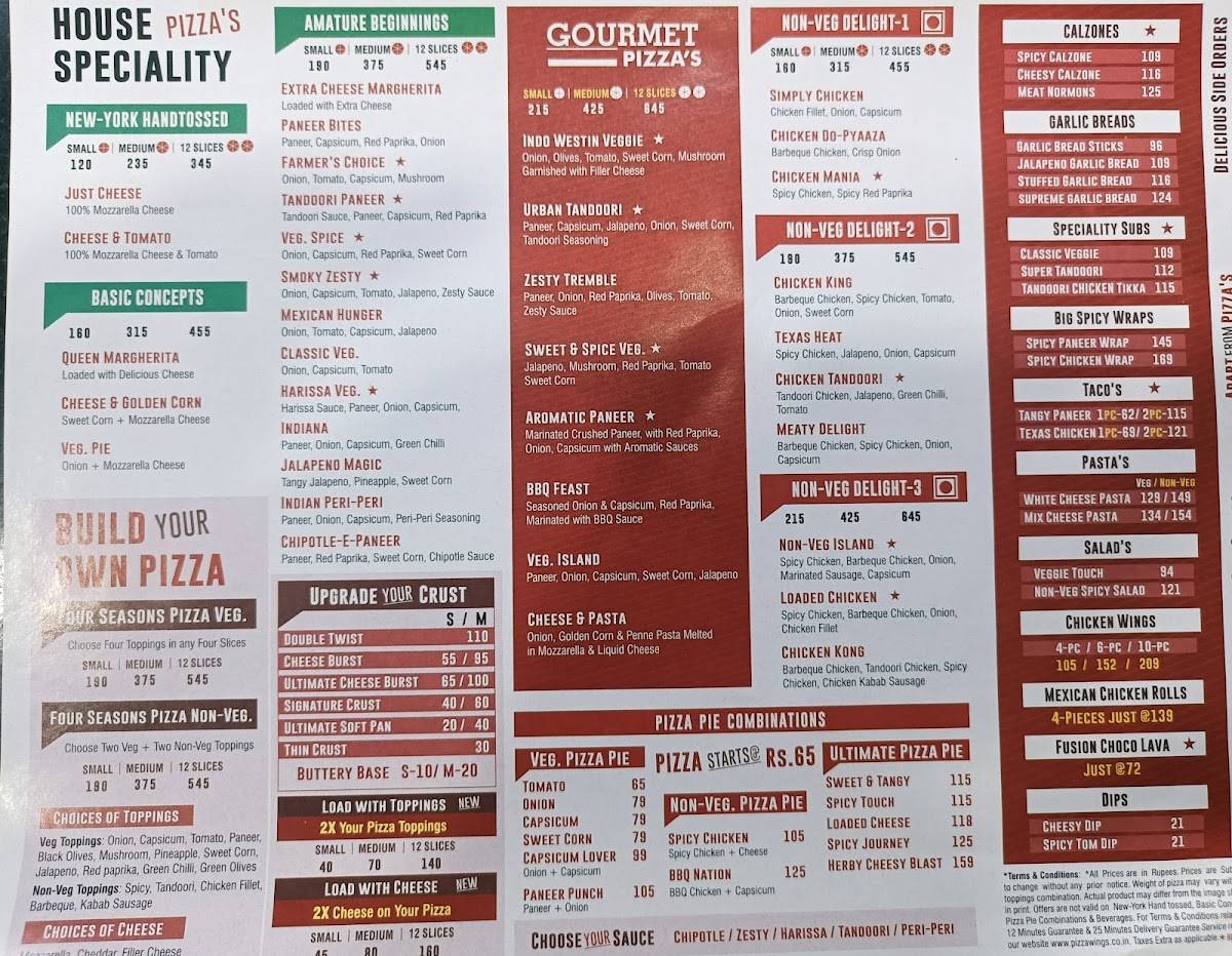 Pizza Wings Jind menu