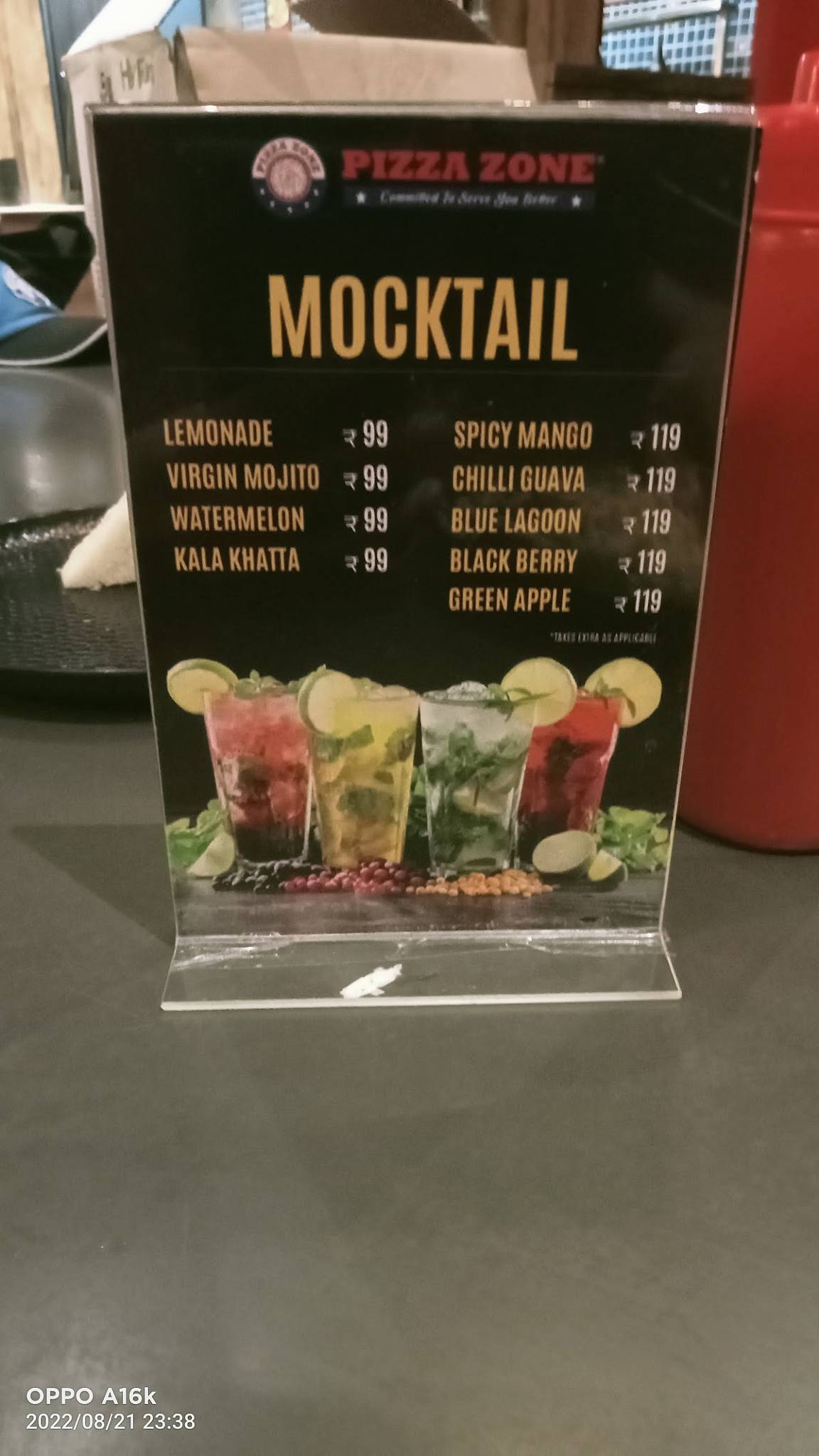 Menu at Pizza Zone, Hyderabad, 4-1-548/1, Shop No.6, Needs Arcade ...