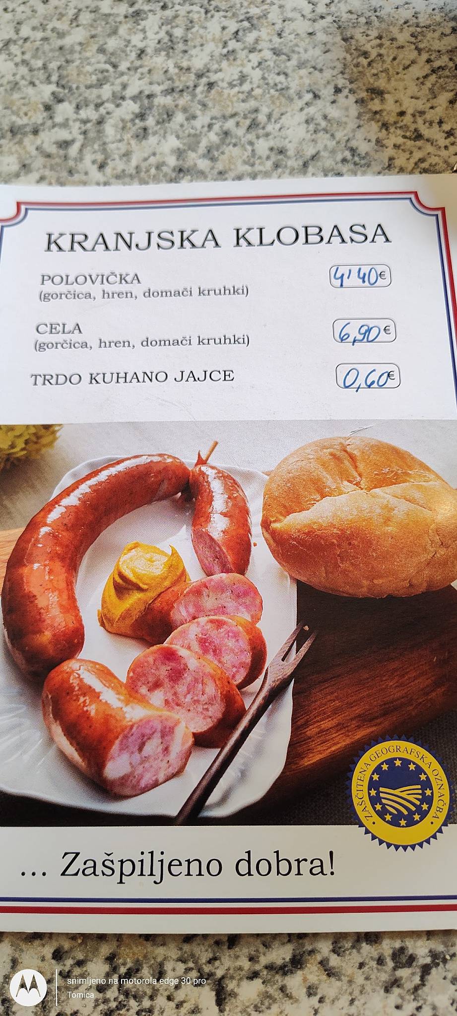 Menu di PizzaBurger Kjuder 