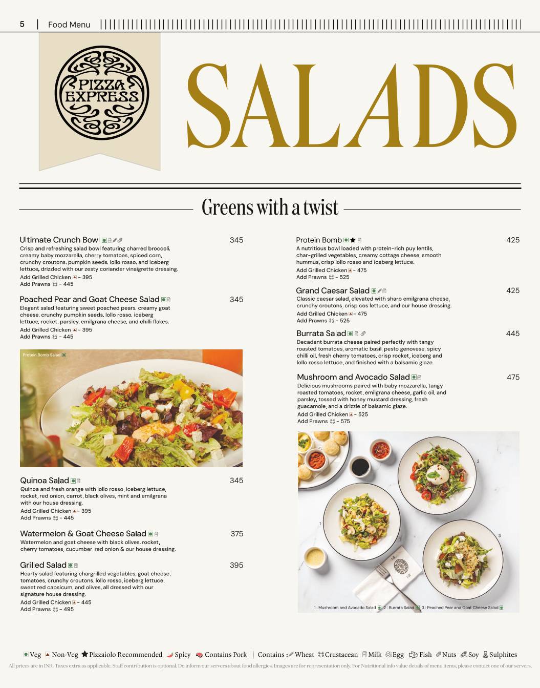 PizzaExpress menu