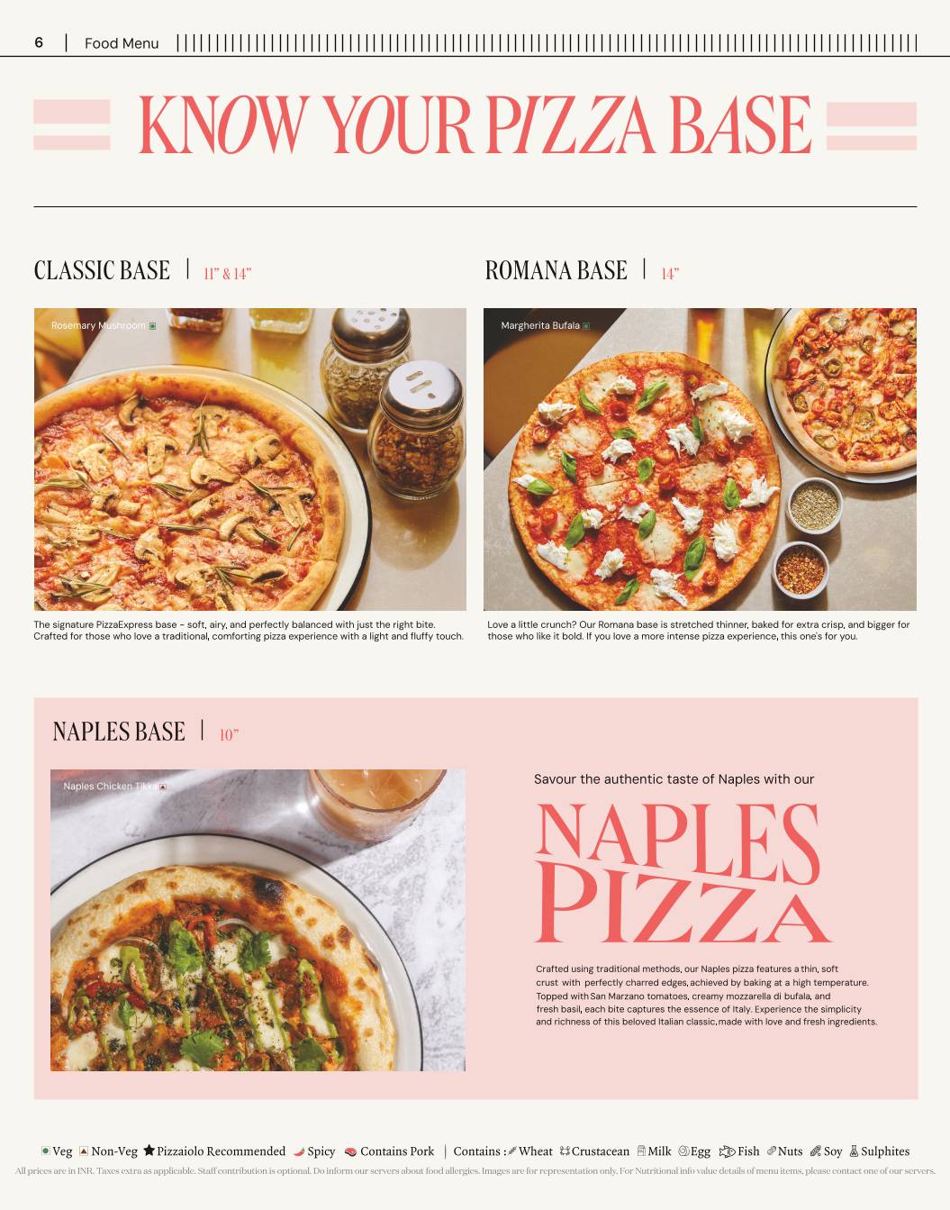 PizzaExpress menu