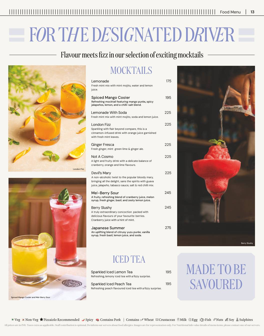 PizzaExpress menu