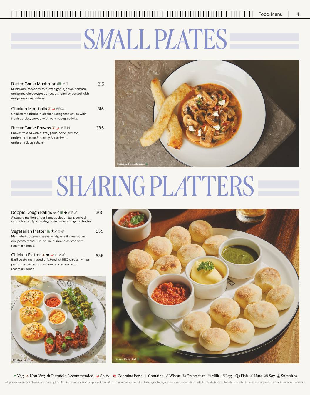 PizzaExpress menu