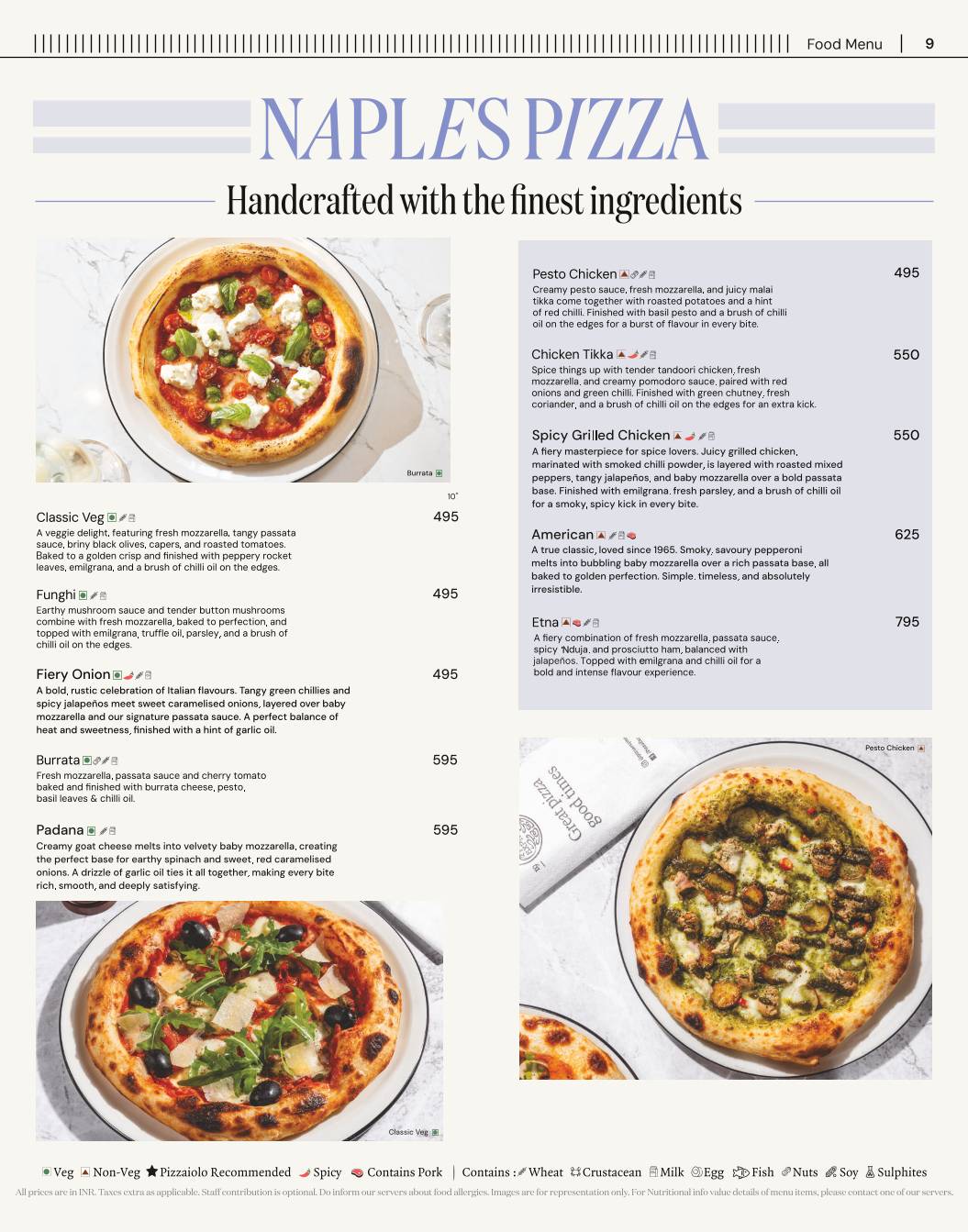 PizzaExpress menu