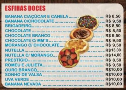 Pizzaria Damasco 2 cardápio