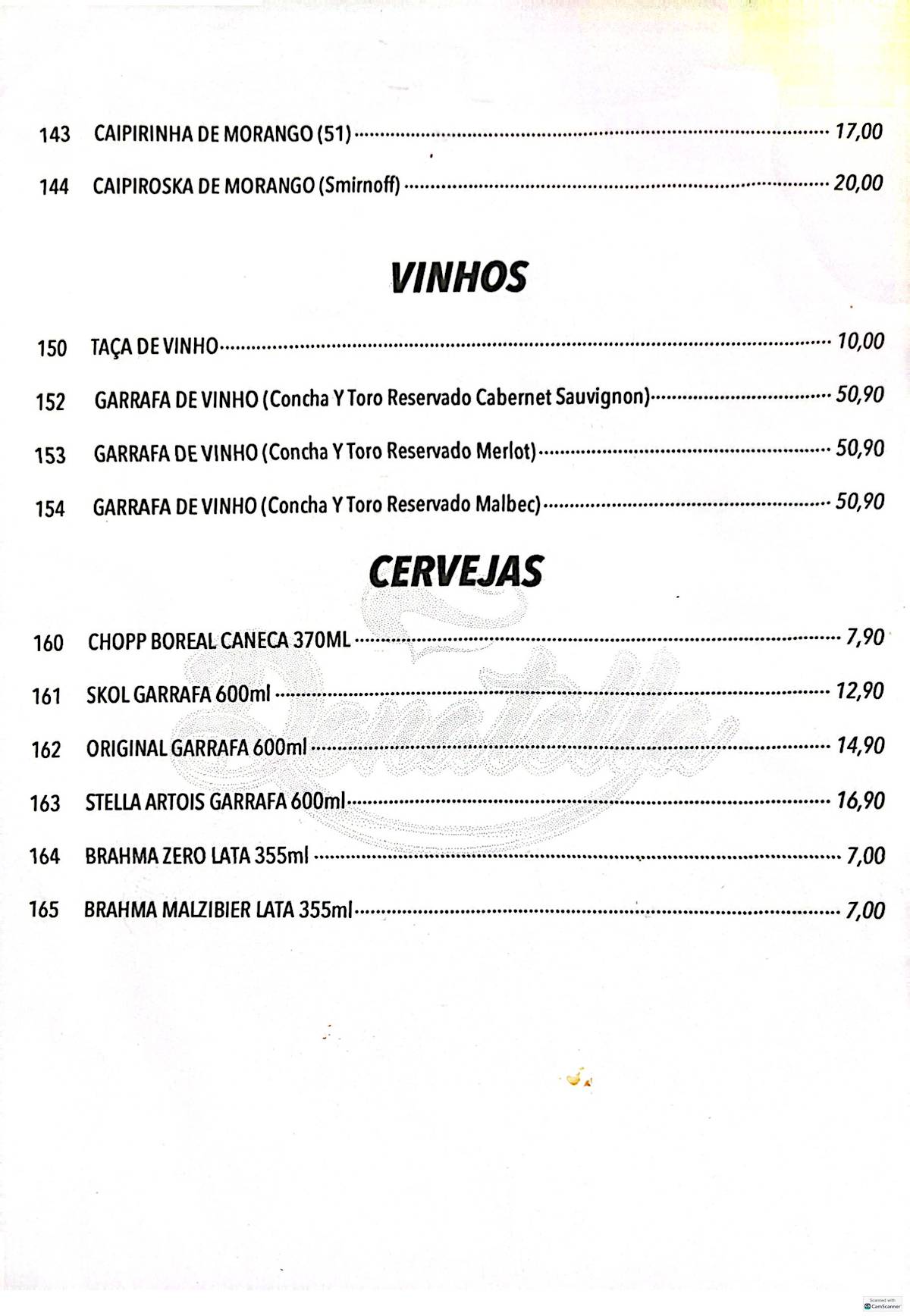 Pizzaria Donatella cardápio