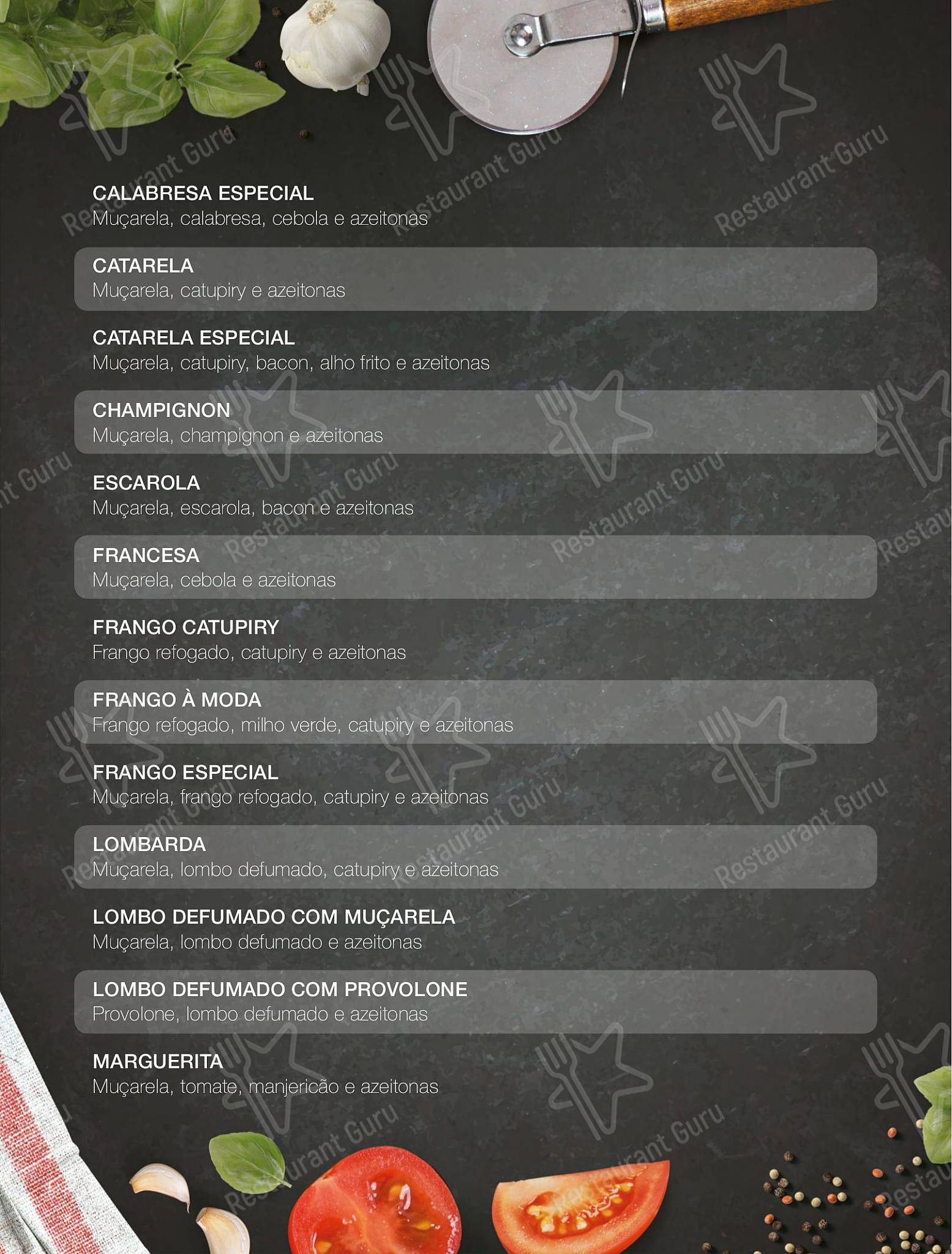 Pizzaria Tio Pedro em Americana - Menu
