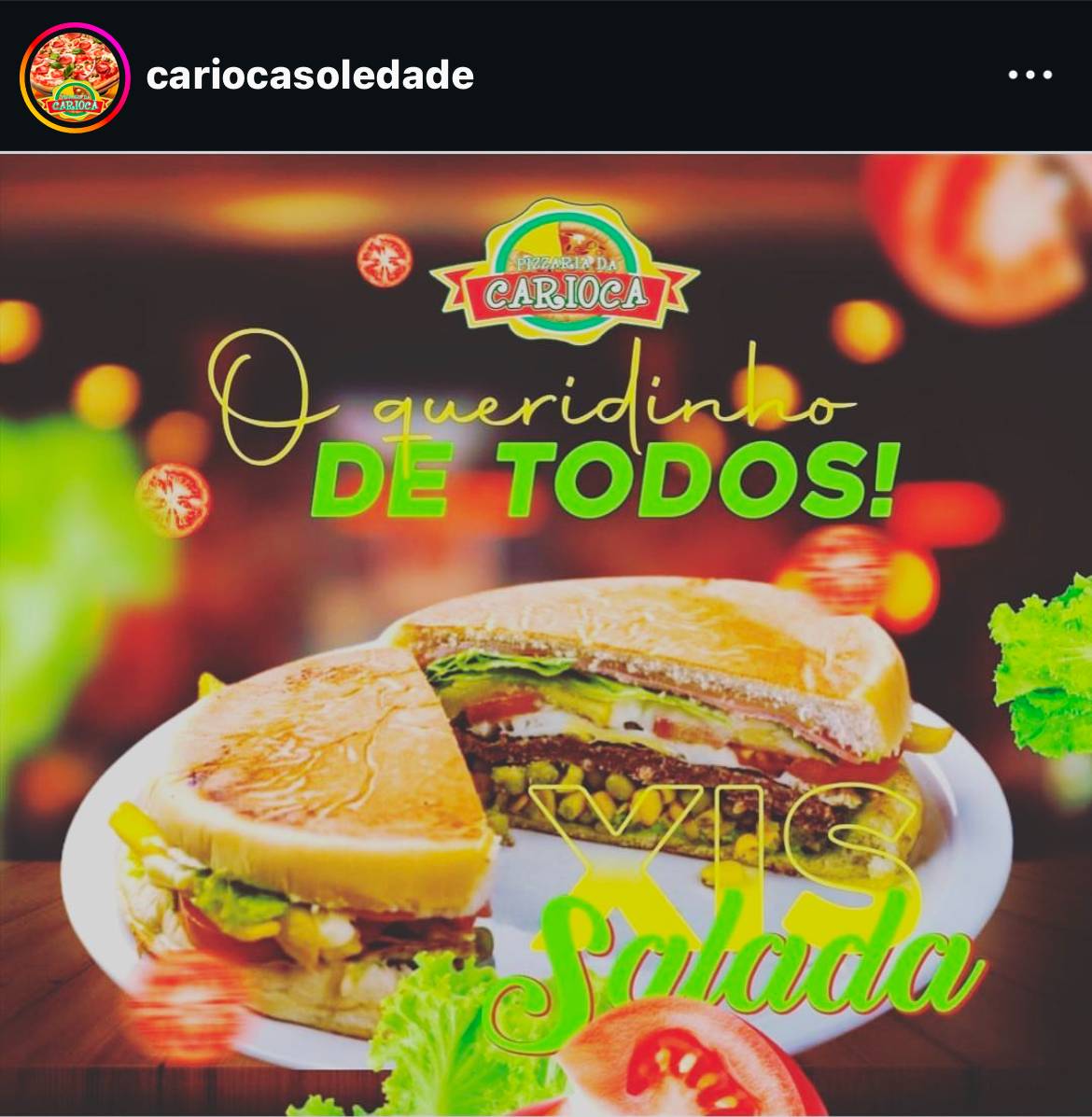 Pizzaria da Carioca cardápio