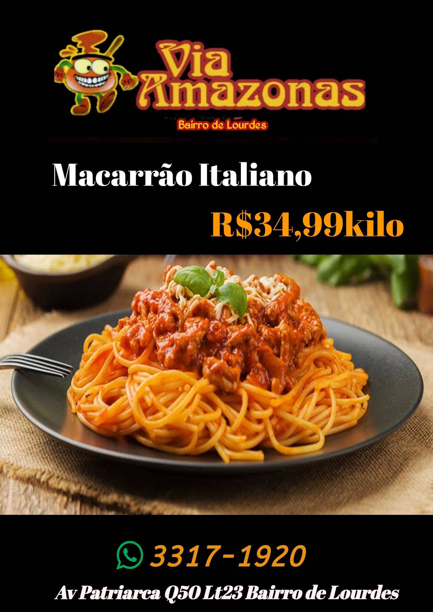 Pizzaria Via Amazonas cardápio