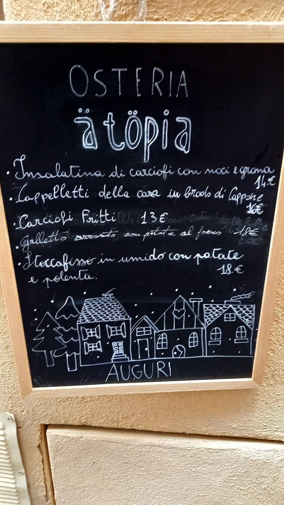 Menu di Osteria ä Töpia 