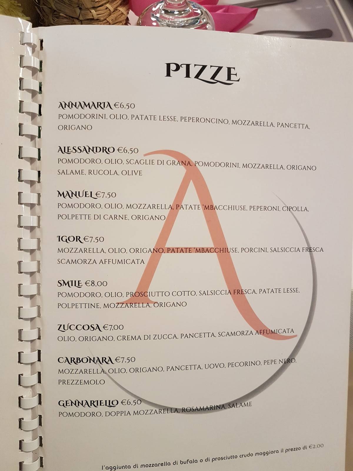 Menu di Alessandro 