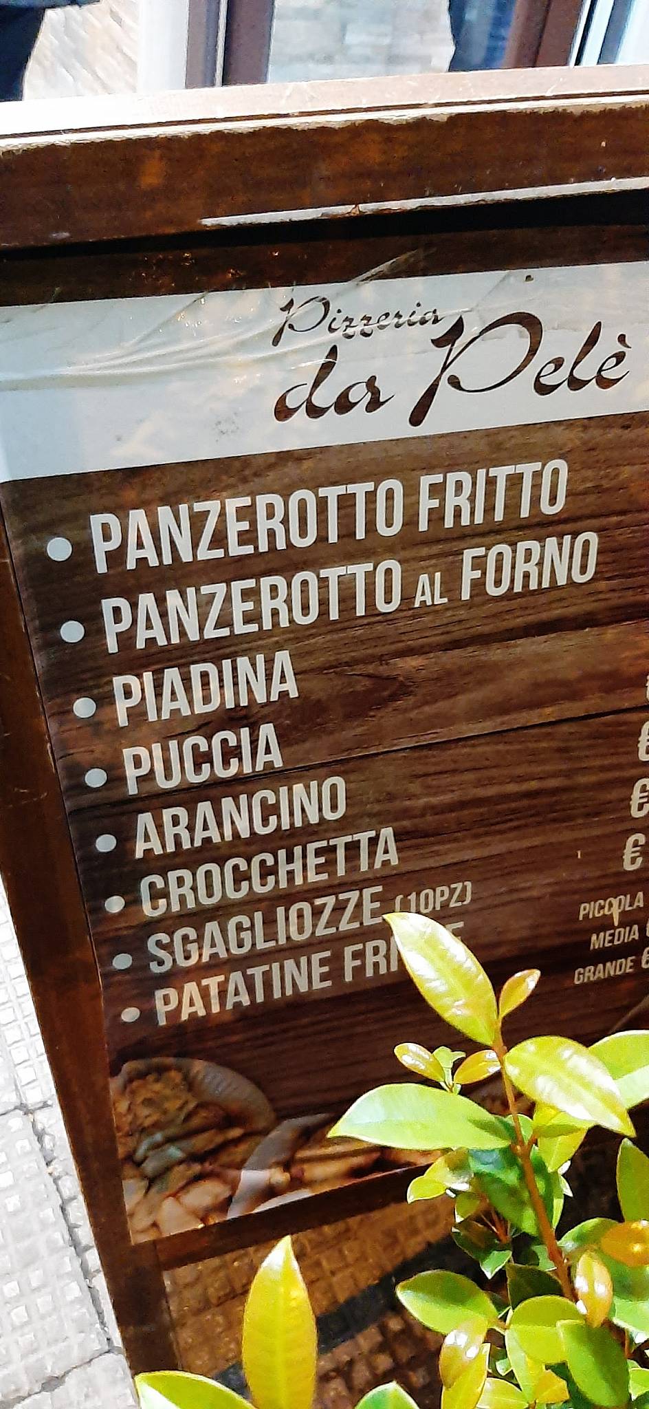 Menu di Da Pele' di Di Paola Luca 