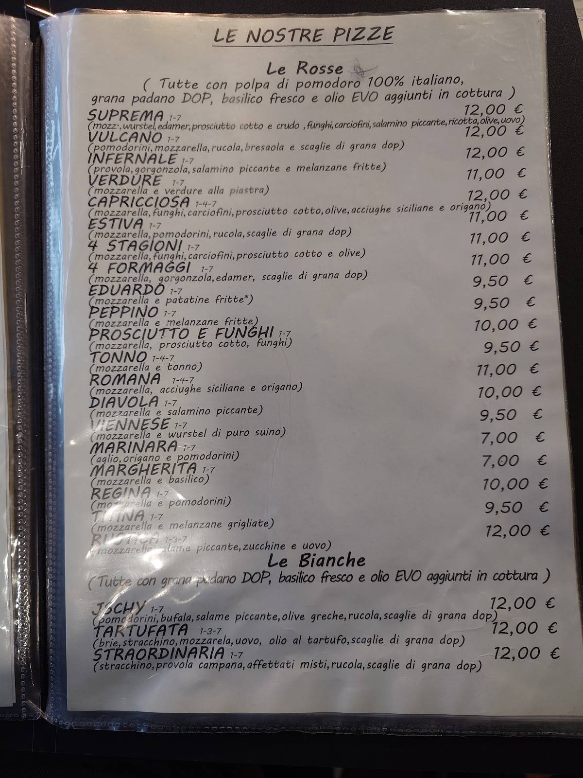 Menu di Da Spetic Trieste 
