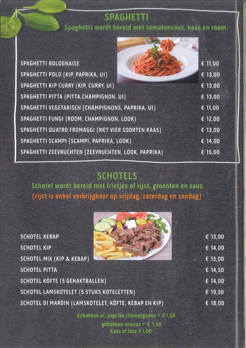 Menu de Di Mardin - Geel