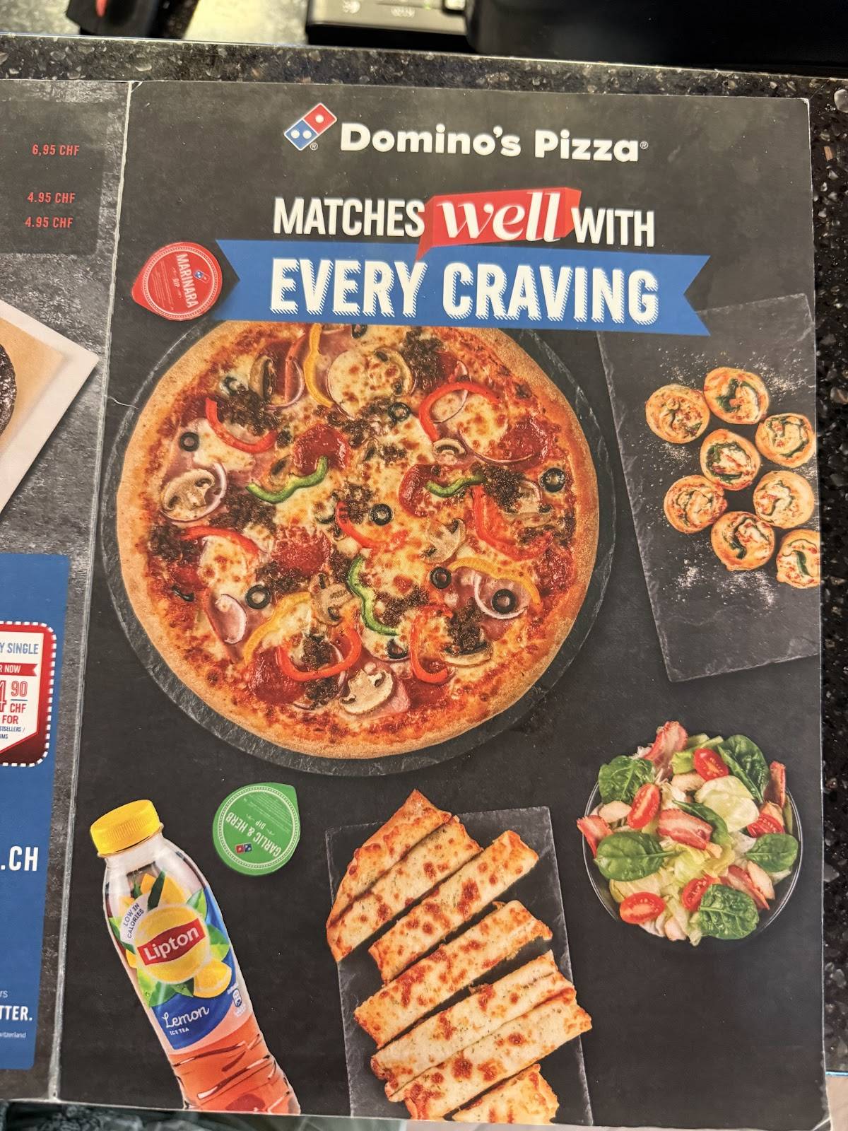 Menu di Domino's Pizza 