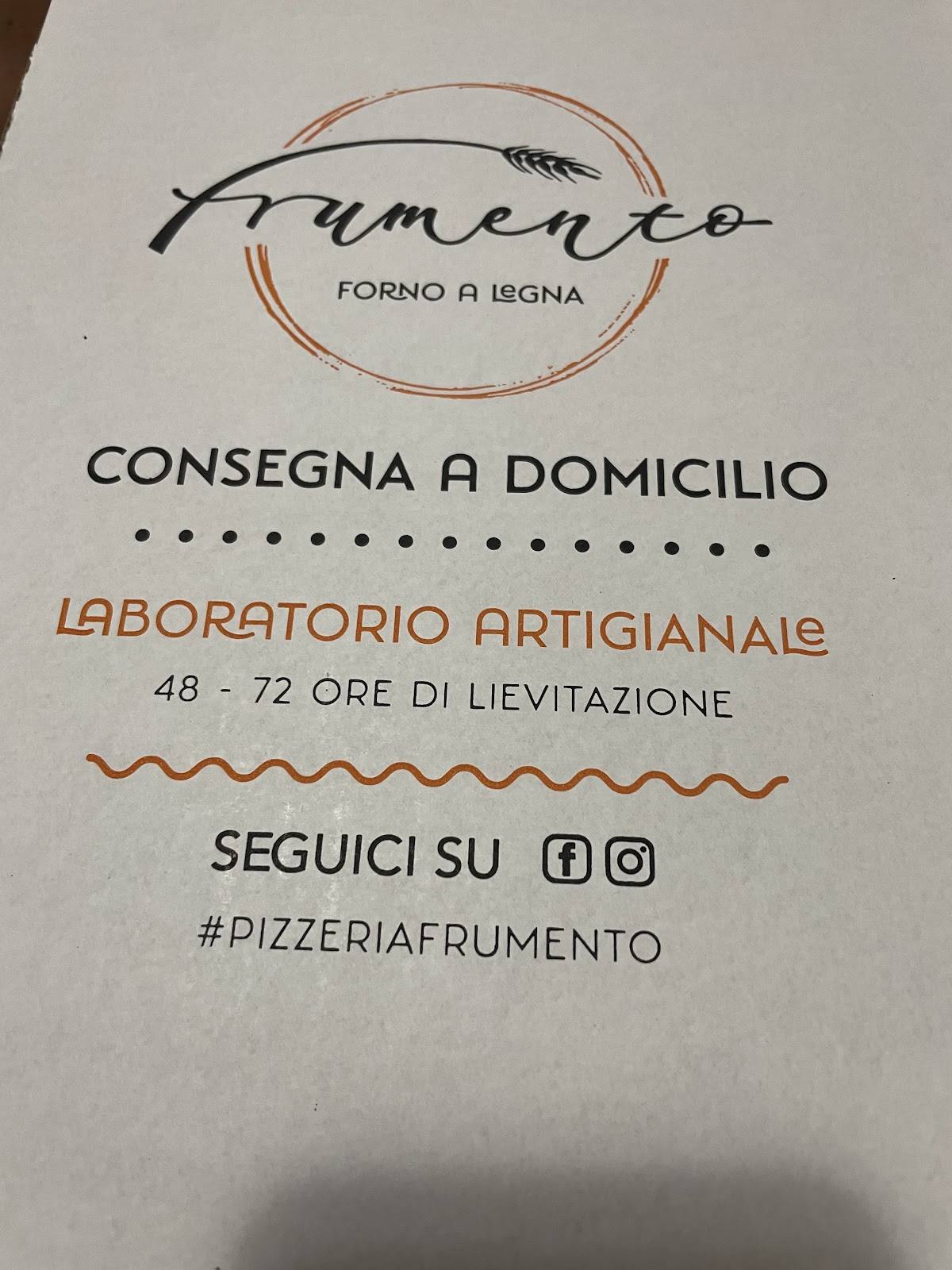 Menu di Frumento Monteverde 