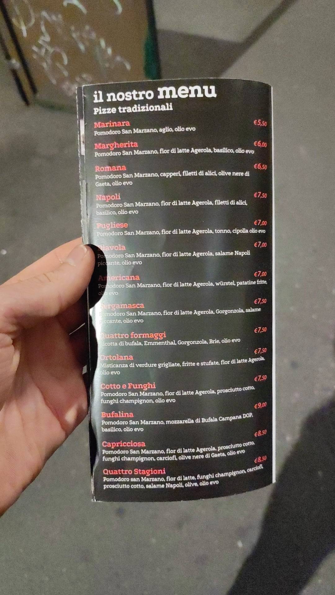 Menu di Pizzeria Gennarì 