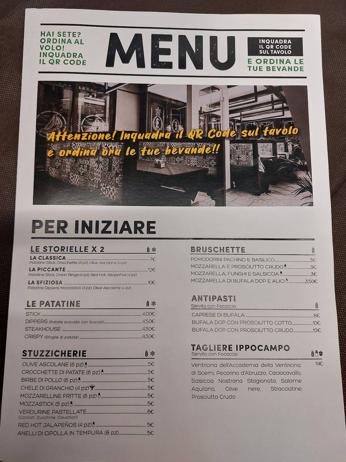 Menu di Pizzeria Ippocampo 