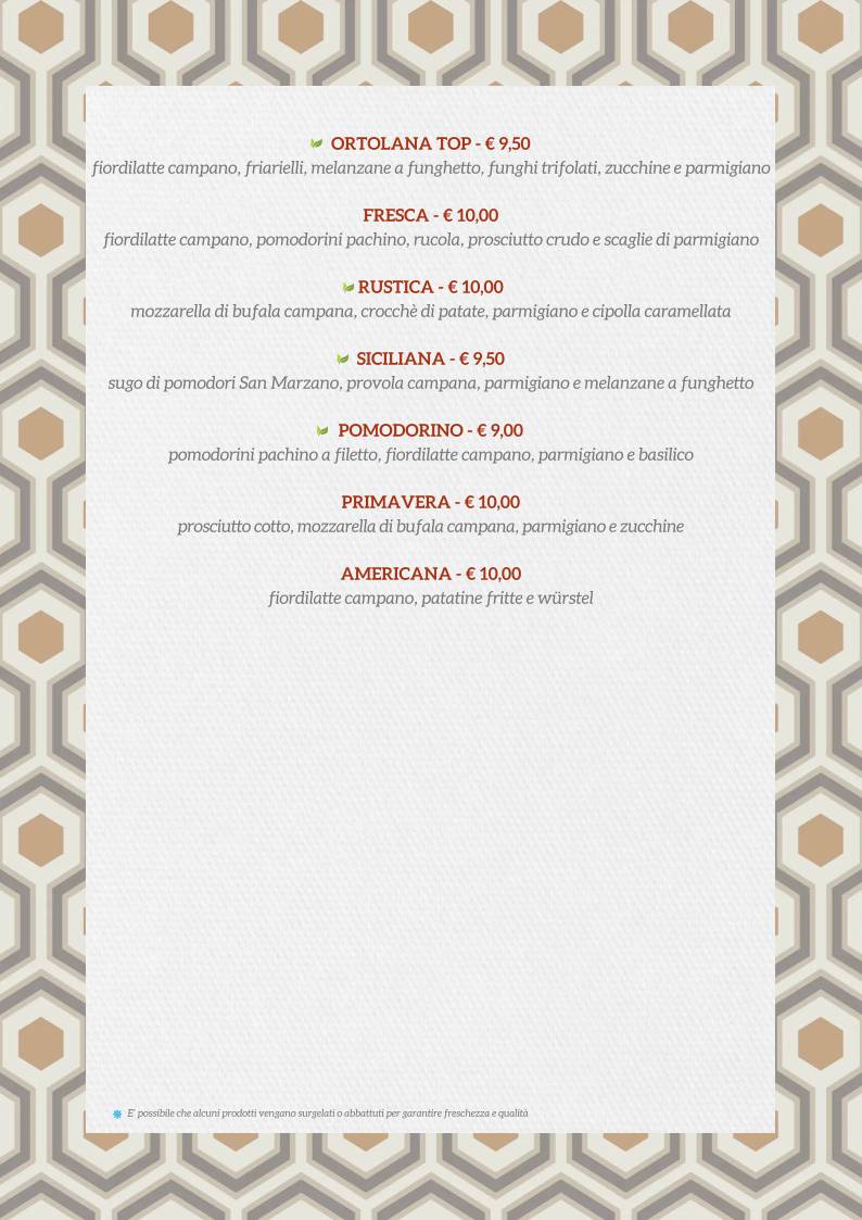 Menu di Mama Eat - Napoli 