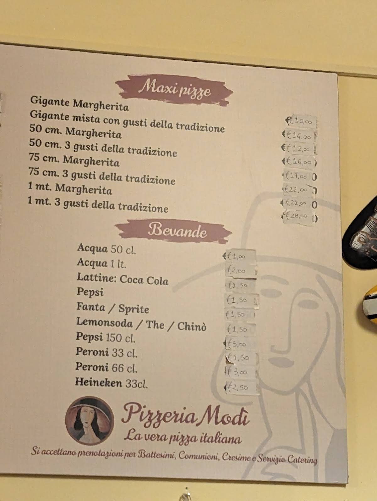 Menu di Ristorante Pizzeria Modì 