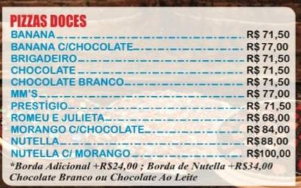 Pizzaria Damasco 2 cardápio