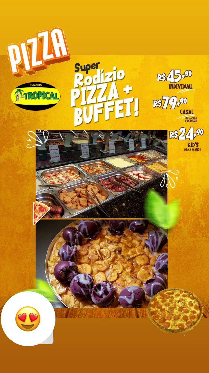 Pizzaria Tropical cardápio