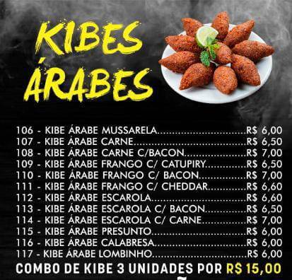 Pizzaria e Esfiharia Yabadu cardápio