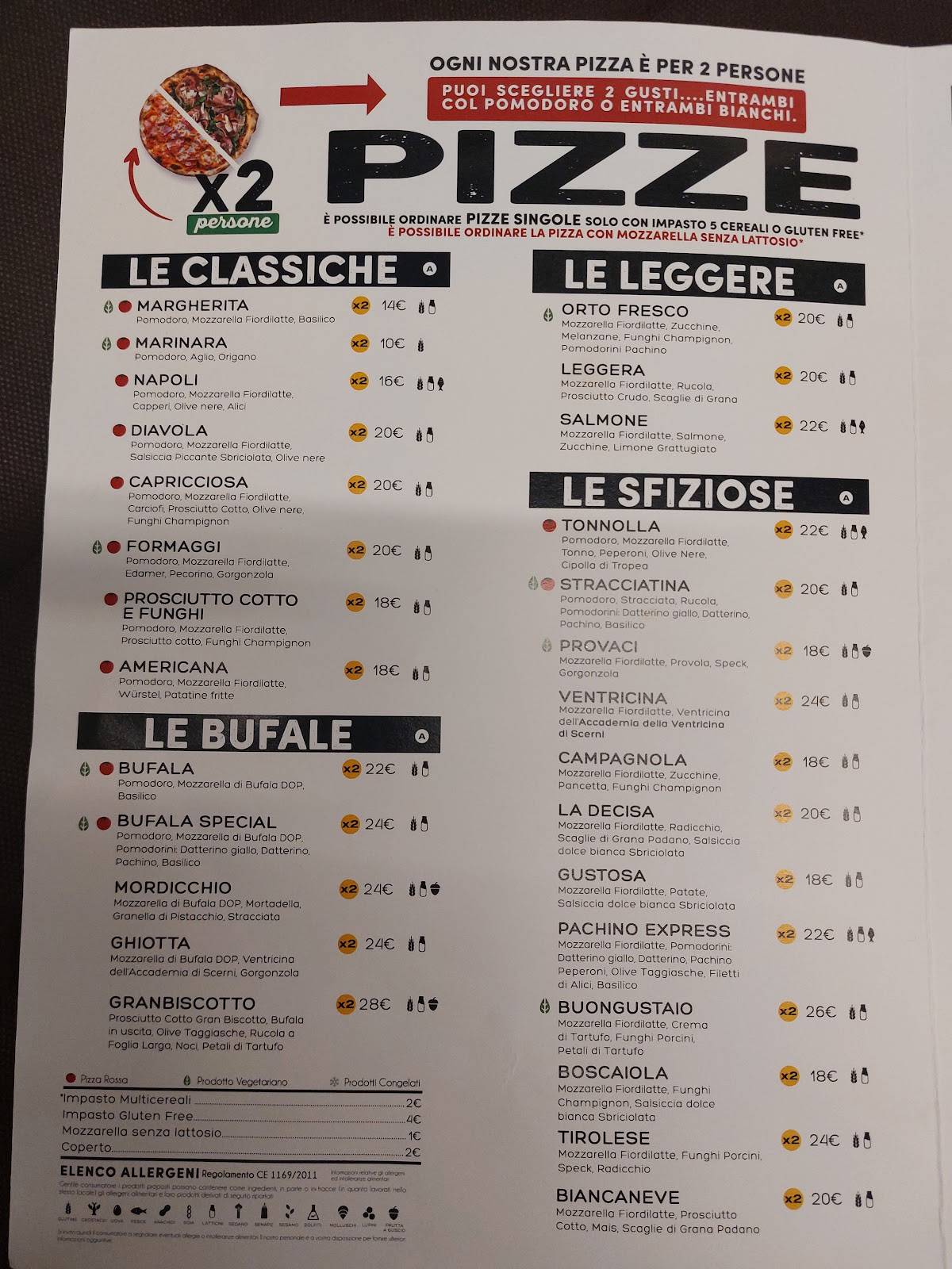 Menu di Pizzeria Ippocampo 