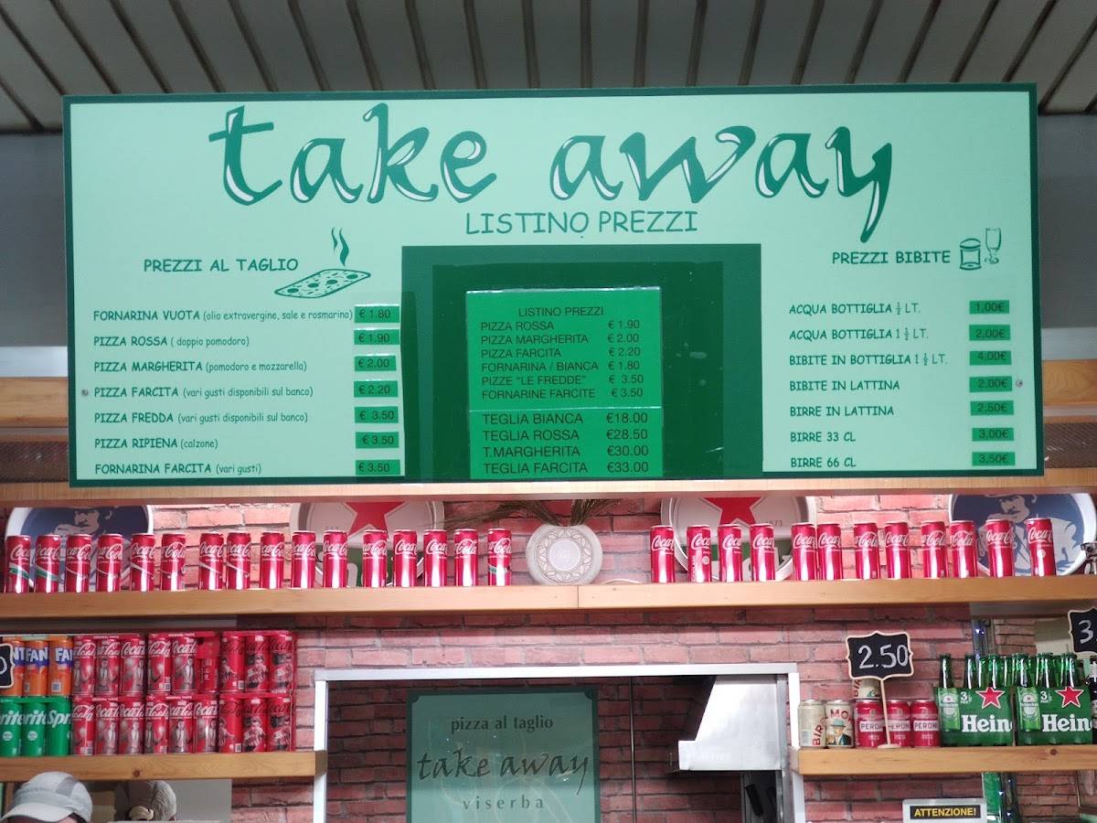 Menu di Pizzeria Take Away 