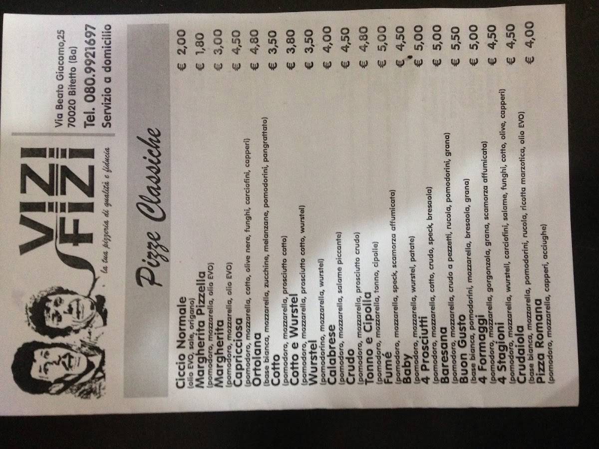 Menu di Vizi e Sfizi Di Donatelli Francesco 