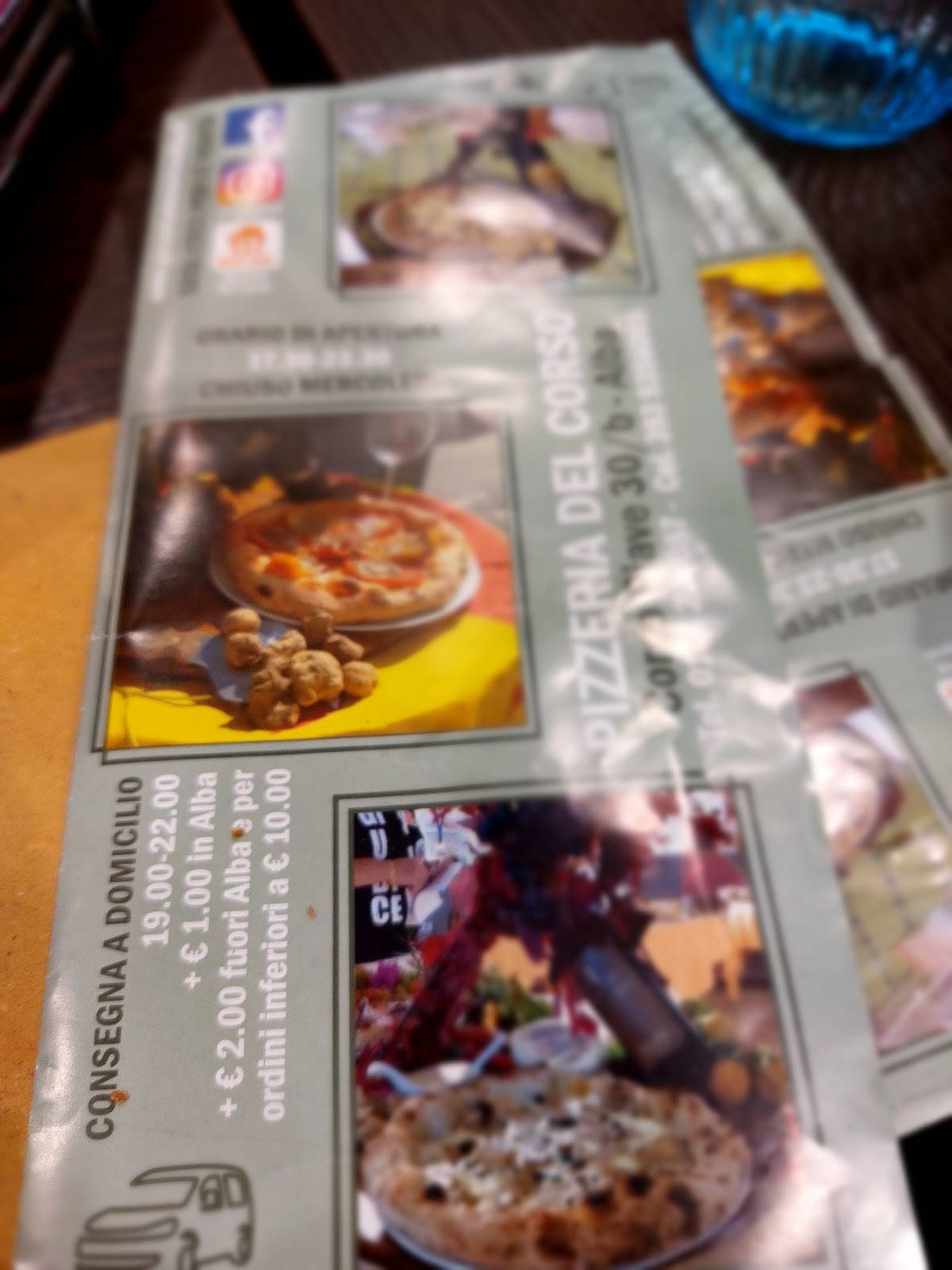 Menu di Pizzeria Del Corso 