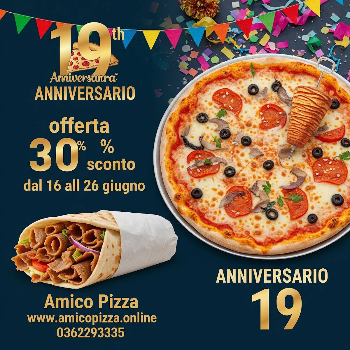 Menu di Pizzeria Amico 