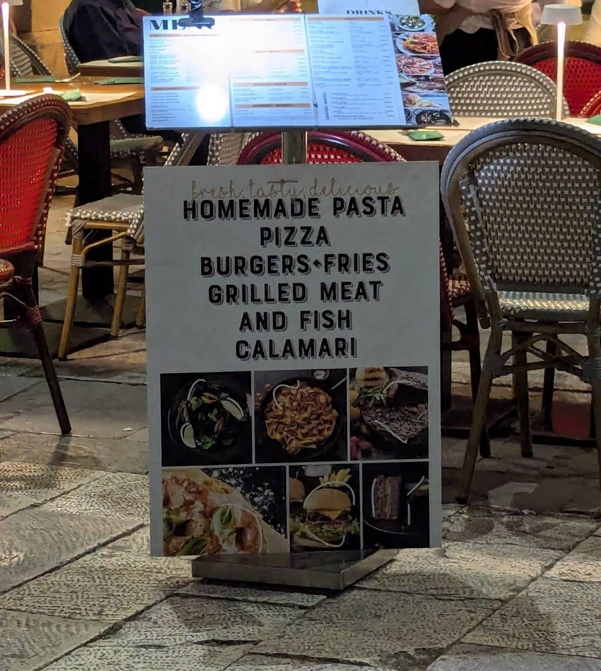 Menu di Pizzeria split 