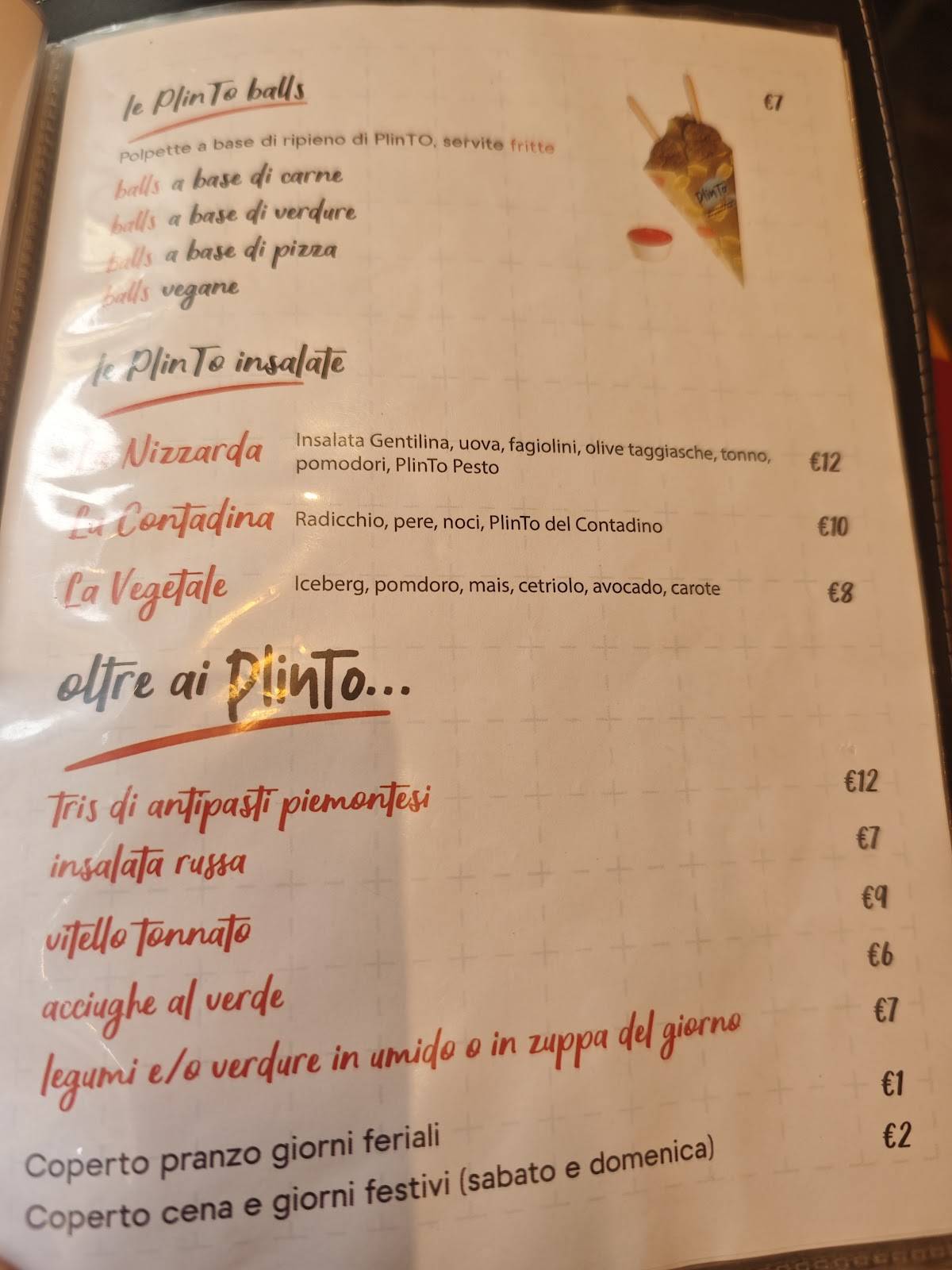 Menu di PlinTO - Via Cernaia 