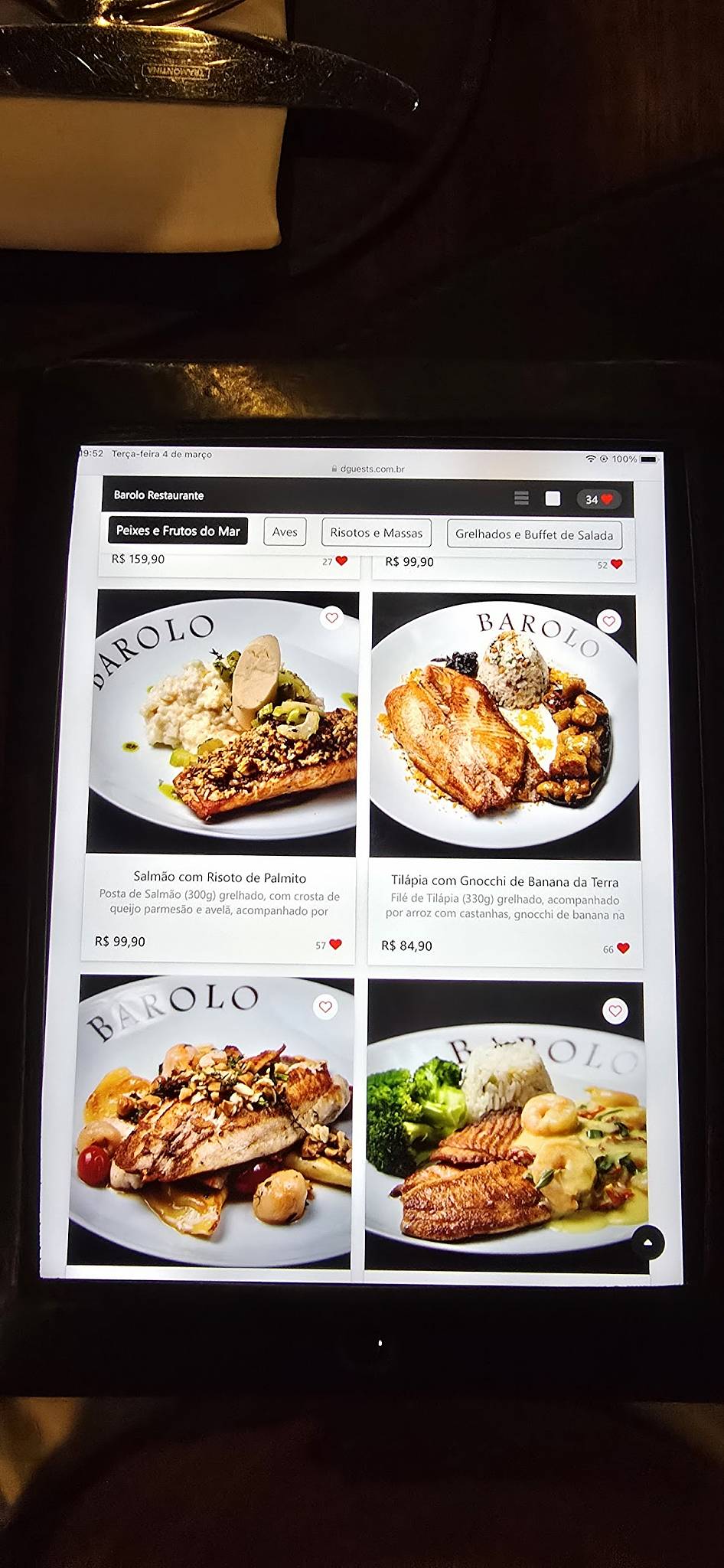 Point Barolo cardápio