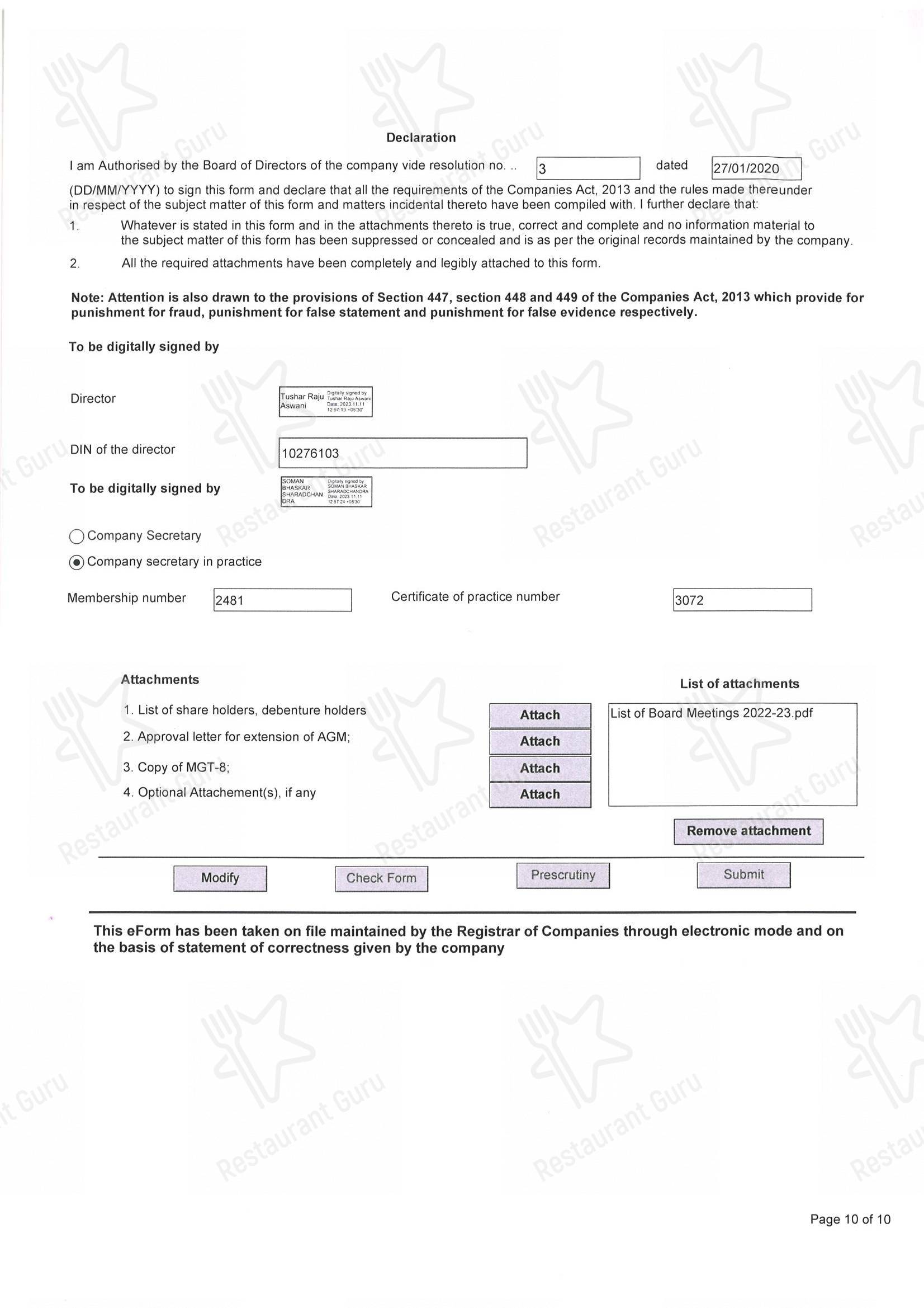 Poona Club menu - Коктейльная карта