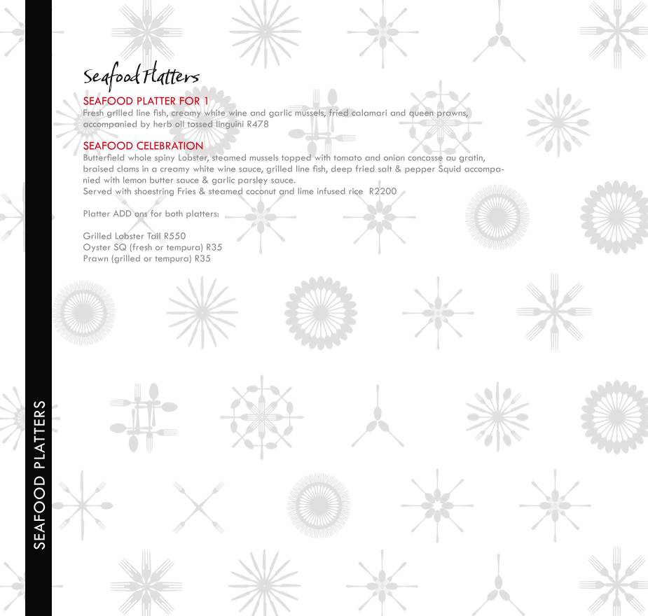 Menu de Ginger The Restaurant