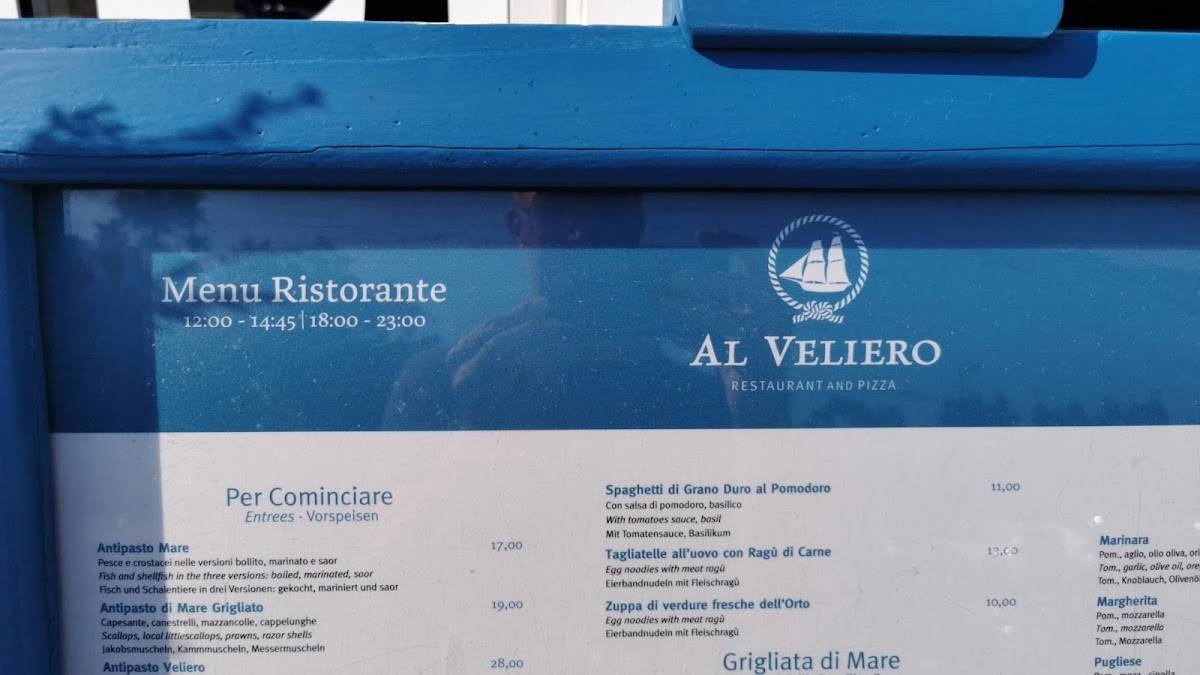 Menu di Al Veliero Caorle Ristorante 