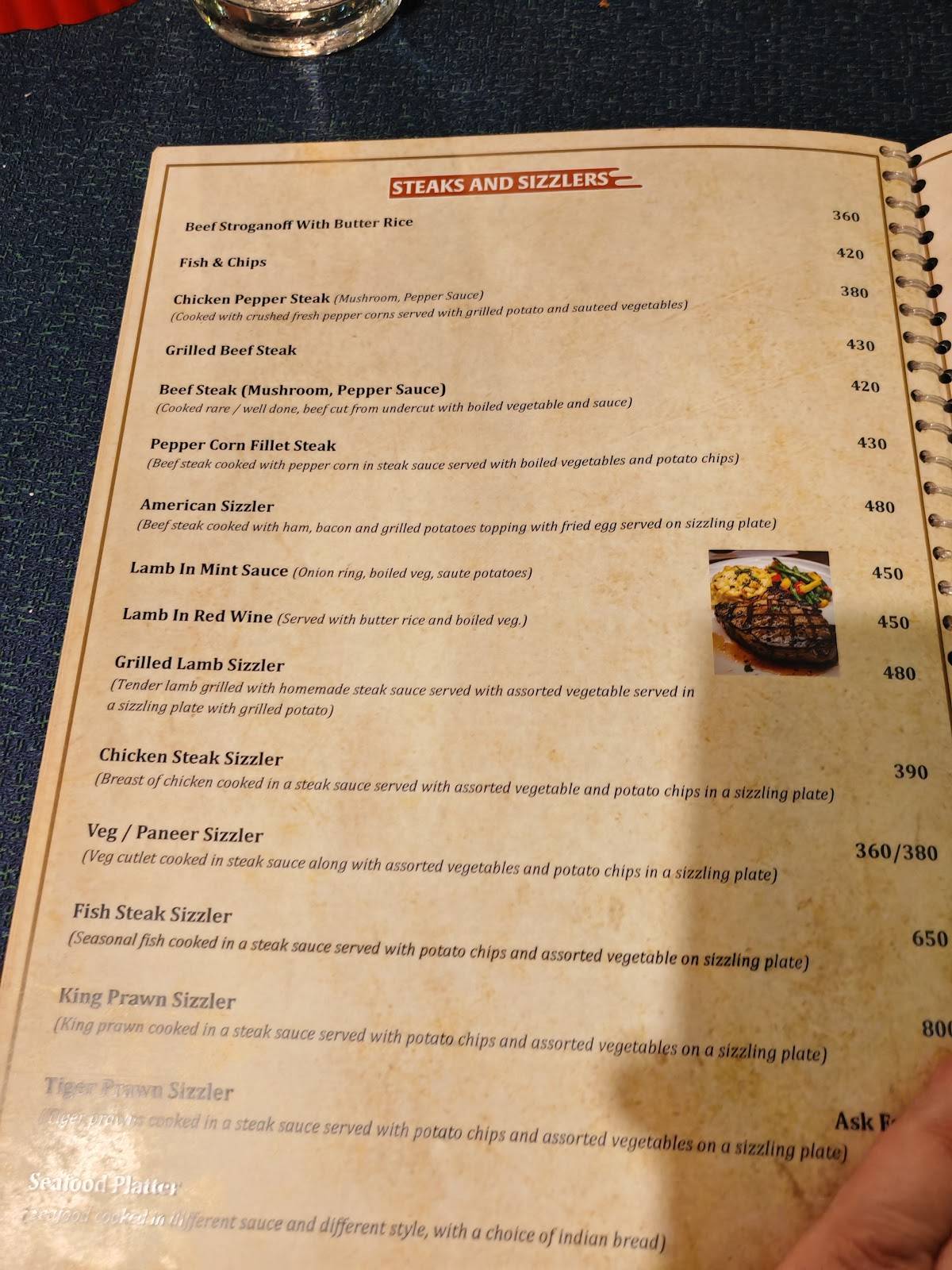 Alora Spice menu